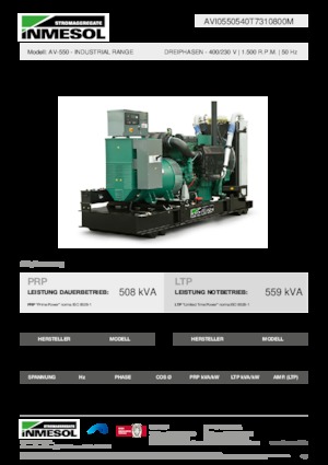 Generatori diesel INMESOL AV-550