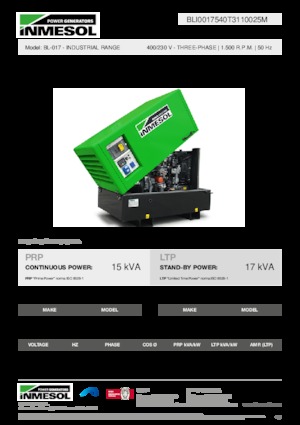 Generatori diesel INMESOL BL-017