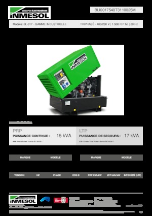 Generatori diesel INMESOL BL-017