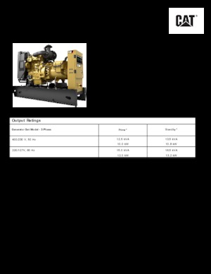 Generatori diesel Caterpillar C1.5-DE 13,5
