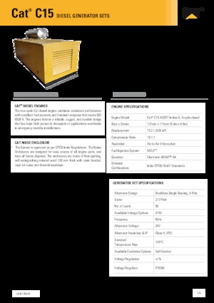 Generatori diesel Caterpillar C15-550