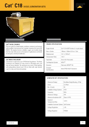 Generatori diesel Caterpillar C18-600