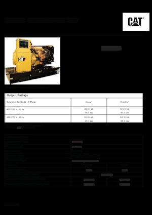 Generatori diesel Caterpillar C3.3-DE 50