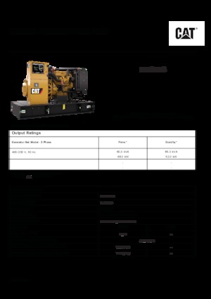 Generatori diesel Caterpillar C4.4-DE 65