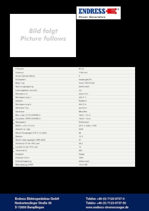 Generatori diesel Endress ESE 165 VW/AS
