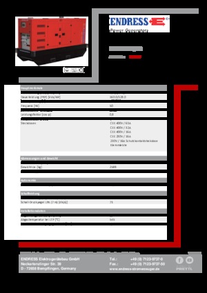 Generatori diesel Endress ESE 180 JW/RS