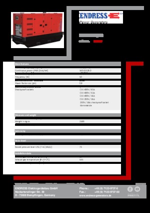 Generatori diesel Endress ESE 180 JW/RS