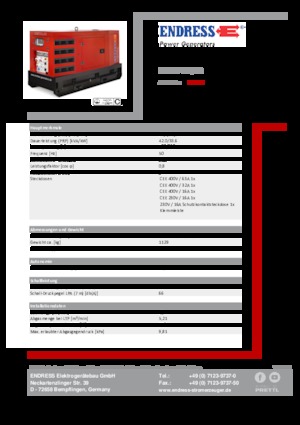 Generatori diesel Endress ESE 45 YW/RS