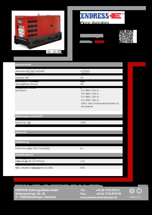 Generatori diesel Endress ESE 50 YW/RS