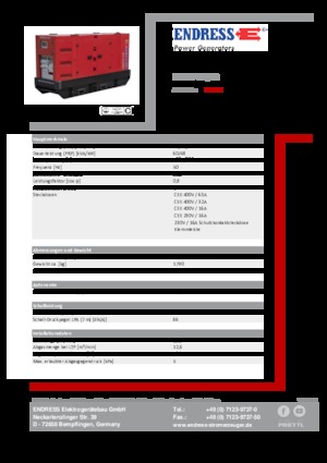 Generatori diesel Endress ESE 67 IW/RS