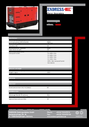 Generatori diesel Endress ESE 90 IW/RS