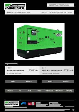 Generatori diesel INMESOL II-275