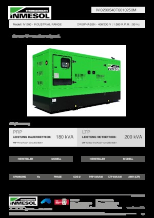 Generatori diesel INMESOL IV-200