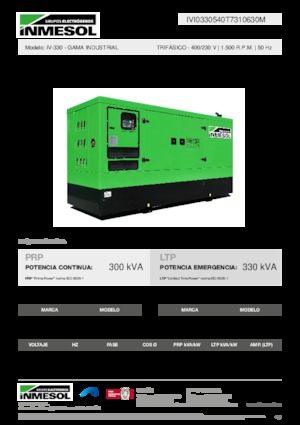 Generatori diesel INMESOL IV-330
