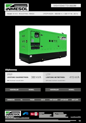Generatori diesel INMESOL IV-415