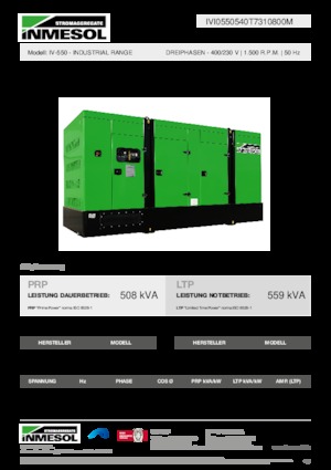 Generatori diesel INMESOL IV-550
