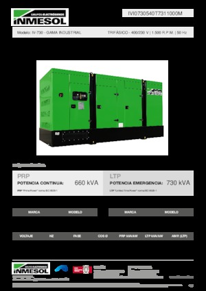 Generatori diesel INMESOL IV-730