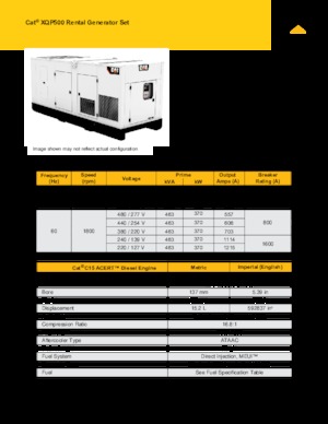 Generatori diesel Caterpillar XQP500