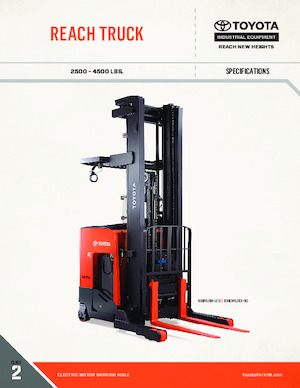 Carrelli elevatori retrattili elettrici Toyota 9BRU23