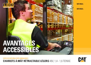 Carrelli elevatori retrattili elettrici Caterpillar NR14N2L
