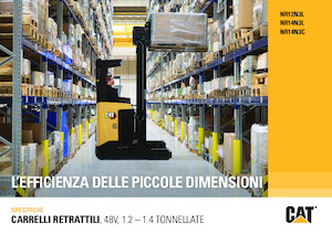 Carrelli elevatori retrattili elettrici Caterpillar NR14N3L