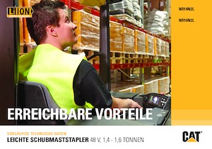 Carrelli elevatori retrattili elettrici Caterpillar NR16N2L