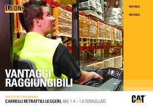 Carrelli elevatori retrattili elettrici Caterpillar NR16N2L