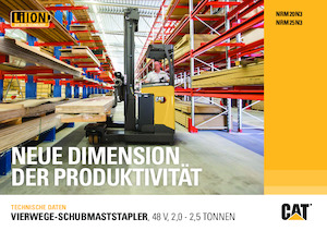 Carrelli elevatori retrattili elettrici Caterpillar NRM25N3