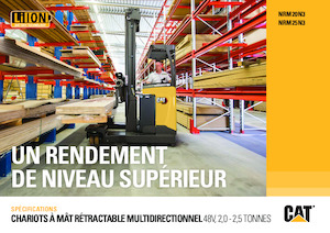 Carrelli elevatori retrattili elettrici Caterpillar NRM25N3