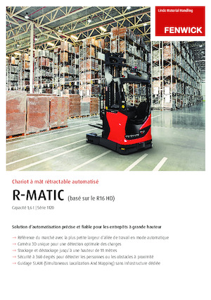 Carrelli elevatori retrattili elettrici Linde R16HD MATIC config. 4 