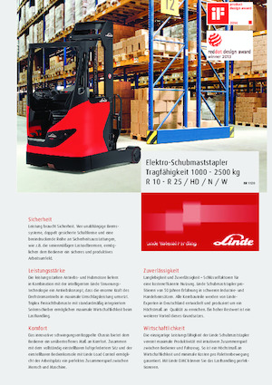 Carrelli elevatori retrattili elettrici Linde R20W-1670 