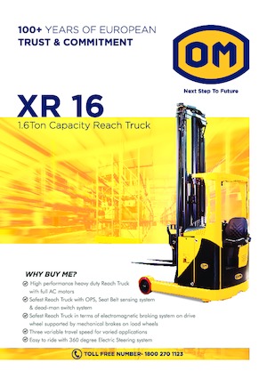 Carrelli elevatori retrattili elettrici OM XR 16 N