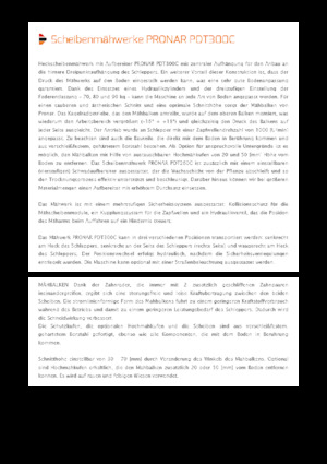 Falciatrici a dischi disco con condizionatore Pronar PDT 300 C