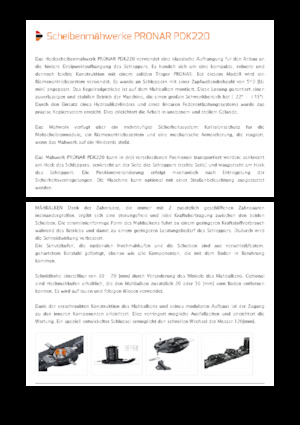 Falciatrici a dischi disco senza condizionatore Pronar PDK 220