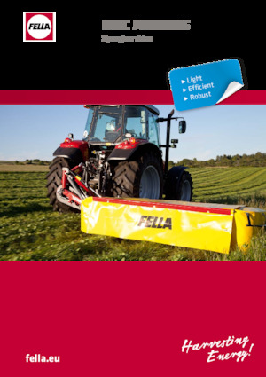 Falciatrici a dischi disco senza condizionatore Fella SM 208 InLine