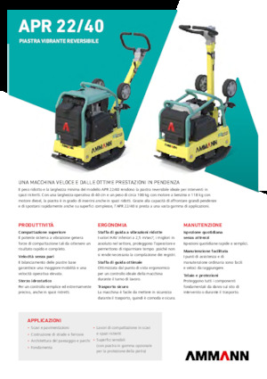 Piastre vibranti reversibili Ammann APR 2240