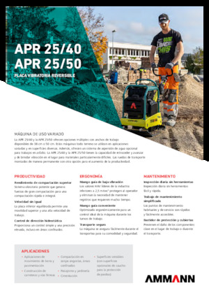 Piastre vibranti reversibili Ammann APR 2550