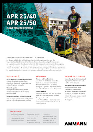 Piastre vibranti reversibili Ammann APR 2550