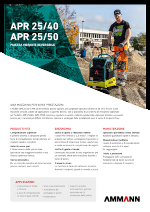 Piastre vibranti reversibili Ammann APR 2550