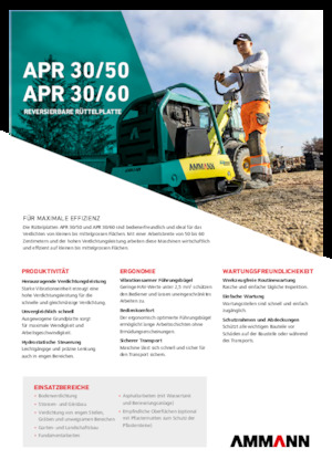 Piastre vibranti reversibili Ammann APR 3060