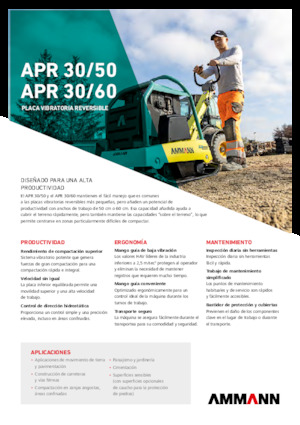 Piastre vibranti reversibili Ammann APR 3060