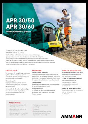 Piastre vibranti reversibili Ammann APR 3060