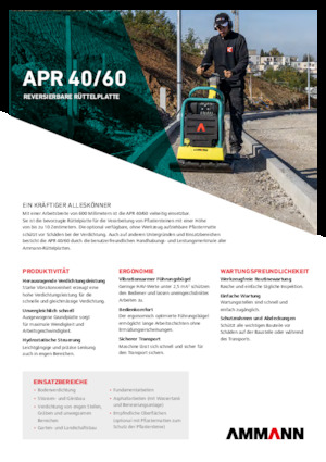 Piastre vibranti reversibili Ammann APR 4060
