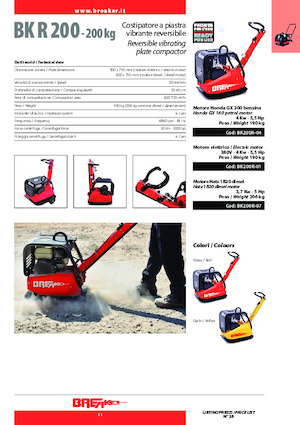 Piastre vibranti reversibili Breaker BK 200 R-07