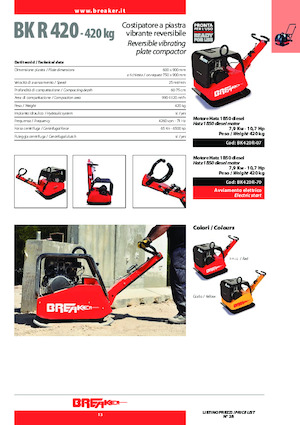 Piastre vibranti reversibili Breaker BK 420 R-07