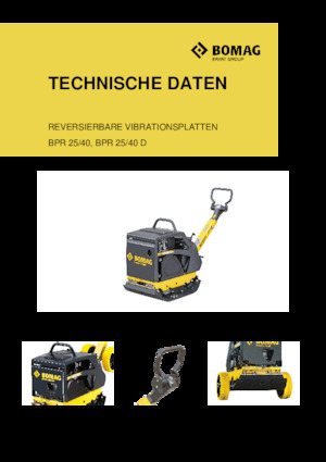 Piastre vibranti reversibili Bomag BPR 25/40