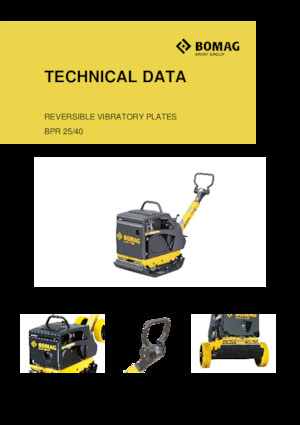 Piastre vibranti reversibili Bomag BPR 25/40