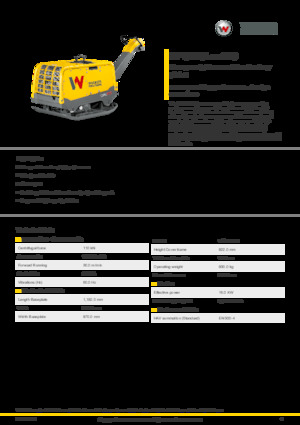 Piastre vibranti reversibili Wacker Neuson DPU110 Lekc 970