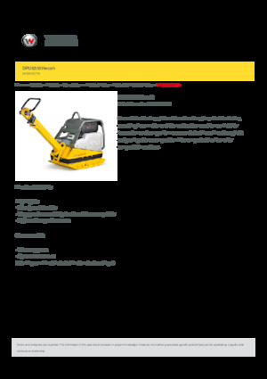 Piastre vibranti reversibili Wacker Neuson DPU6555Hecsh 
