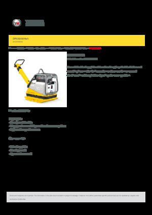 Piastre vibranti reversibili Wacker Neuson DPU6555Heh 